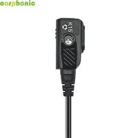 EARPHONIC DMR Walkie Talkie Headset 2-Pin Earphone Radio Dua Arah untuk Penggunaan di Restoran dan Hotel