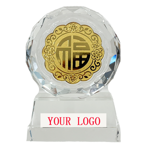 เครื่องประดับคริสตัลแบบฝังสีทอง999เป็นของขวัญทางธุรกิจสำหรับปีใหม่จีน - Product Image 6