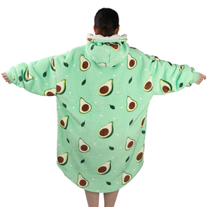 One Size Fits All Panda 3D Digital Printed Oversize <strong>Cosy</strong> Hoody Tv Wearable Thick Flannel <strong>Hoodie</strong> <strong>Blanket</strong> - Product Image 4