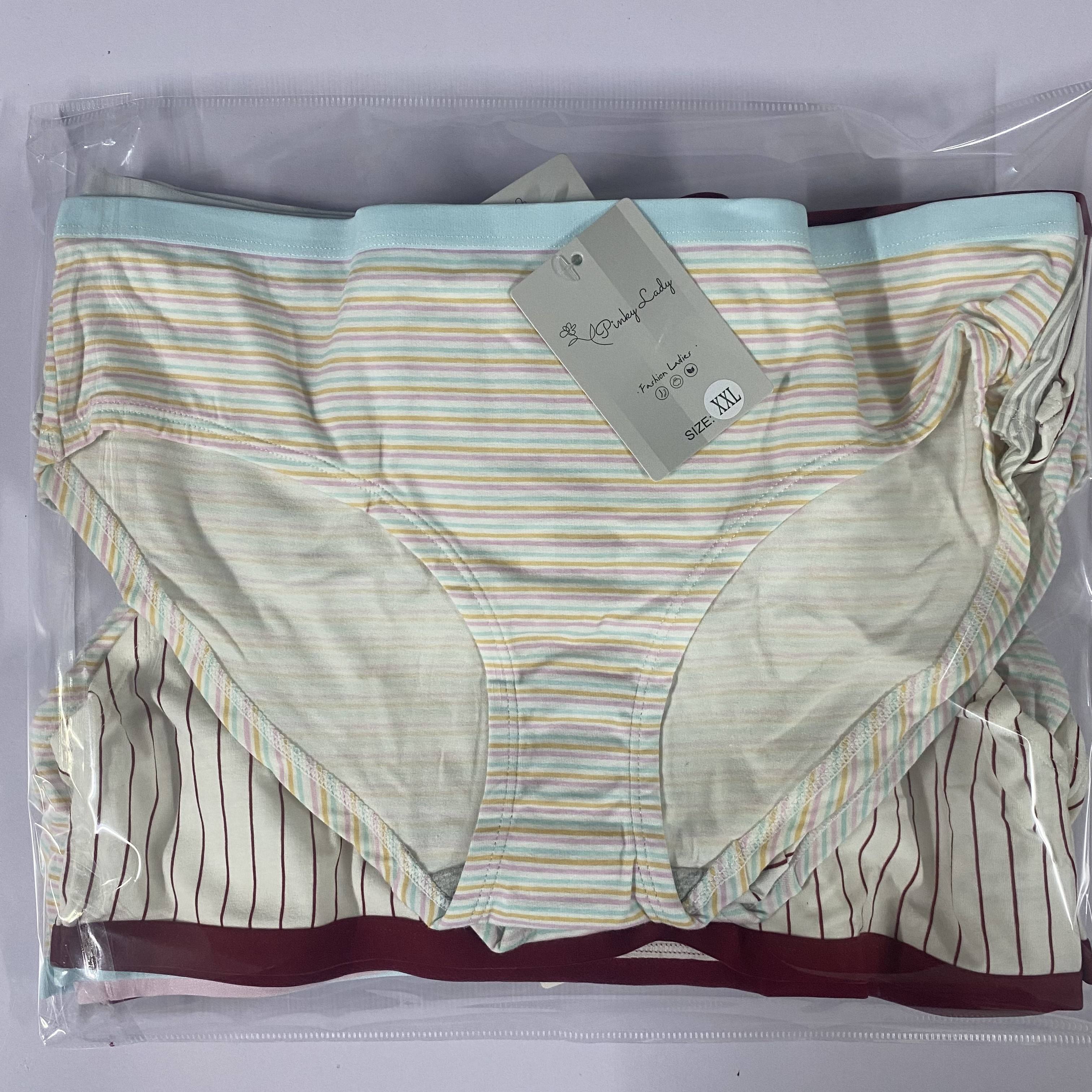 2025 Pinky Lady Solid Colorful Medium Waist Classic Cheap Bulk Lot Mixed Color Sexy Mature Women Panties Stock Brief