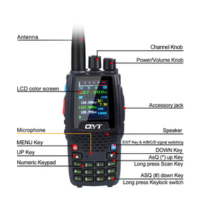 Transmisor Walkie Talkie QYT KT-A16 de 6W Banda Aérea TX 118.000-136.999MHz RX 108.000-136.999MHz para Aviación 200 Canales VOX Radio Portátil de Mano - Product Image 6
