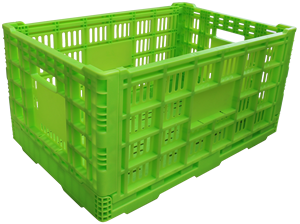 Panier pliable 600*400*300, caisse en plastique pliable pour fruits et légumes - Product Image 2