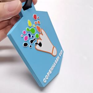 Nueva llegada Bolsa de viaje Etiqueta Animal Deporte Promocional Etiqueta de equipaje Patrón de colores personalizado Regalo Etiqueta de equipaje de viaje - Product Image 4