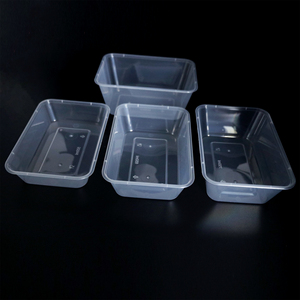 Trong suốt dùng một lần bữa ăn chuẩn bị thực phẩm <span class=keywords><strong>Container</strong></span> hình chữ nhật ăn trưa khay 500ml 1000ml cho Cookie đường bánh sandwich mì ăn trưa hộp - Product Image 6