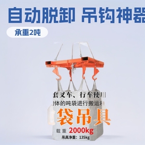 Lève-sacs Lift Ton Bag Lifter, capacité 2 tonnes, poids 135 kg, pour utilisation avec chariot élévateur et pont roulant, équipement de manutention durable. - Product Image 3