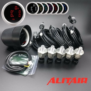 Trung Quốc 2 "/52 Mét kép đo áp suất không khí hệ thống treo không khí đi Xe đo với 5 cái 1/8npt cảm biến điện - Product Image 4