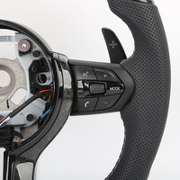 Volant sport en cuir personnalisé à 3 branches avec couleur sur mesure pour F01 F30 F10 F11 F20 F21 F82 M2 F87 M5 M3 F80 M4 - Vente Flash