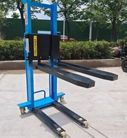 Chaude 1T Mini Palette Gerbeur Camion Manuel Hydraulique Ascenseur Gerbeur Chariot Élévateur Manuel Hand Lift Gerbeur pour Entrepôt