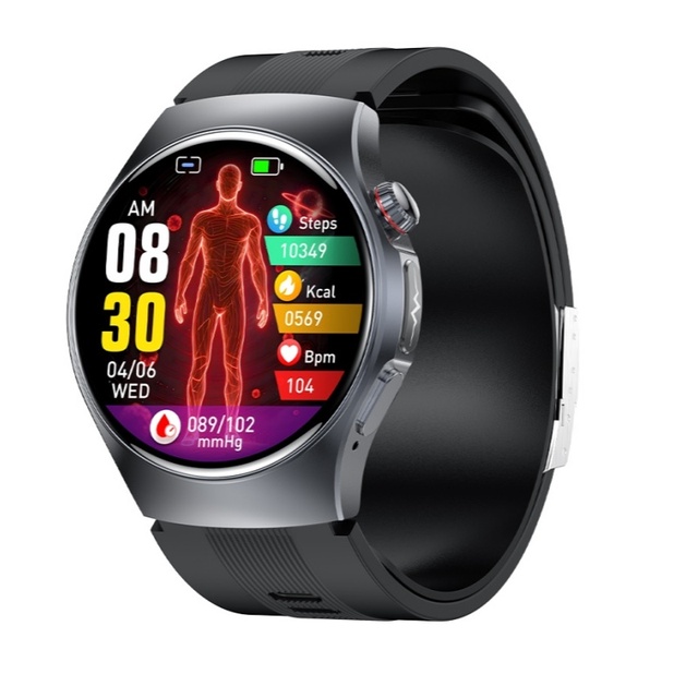 The Latest GS206 Smartwatch with AMOLED Display App Control Voice Assistant Fitness tracker Heart Rate Monitor GPS SOS Button