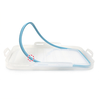 Boîte de rangement Plafarm JWPL0120 Jumbo 30L transparente hermétique moderne rectangulaire pour vêtements de bébé en PP/Silicone