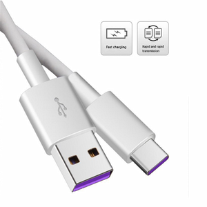 Hot bán 5A USB Loại C Cáp siêu nhanh sạc PVC áo khoác với braid che chắn cho điện thoại di động và máy tính - Product Image 2