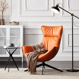 كرسي جلدي حديث يدور 360 درجة أريكة مفردة للشرفة أريكة للاسترخاء - Product Image 3