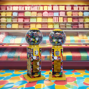 大型自動コイン式PMMAグローブカプセルトイ自動販売機 子供向け 300～600個収容 1年保証 カスタマイズ可能な金属製 - Product Image 5