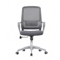 Chaise d'ordinateur confortable pour longues sessions assises, idéale pour la maison, le bureau, le dortoir, les étudiants, le bureau, les conférences, avec dossier