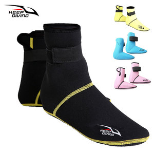 Keep Diving Neoprene Unisex Dive <b>Socks</b> 5 Mm Thickness Side Opening Anti Slip Bottom for Snorkeling <b>Swimming</b> Beach Use DS-102 - Product Image 1