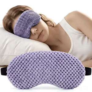 Máscara de Ojos de Lavanda y Semillas de Lino, Compresa Fría/Caliente Apta para Microondas, para Aliviar el Estrés - Product Image 1
