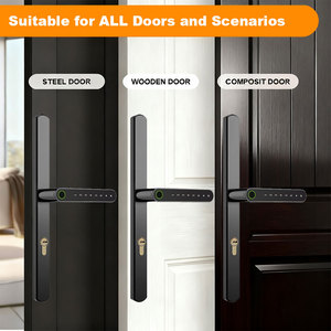 Intelligentes Schloss für Schlanke Terrassentüren mit Griff, Schlüsselloser Zugang, Schiebetürschloss mit Fingerabdruck, <span class=keywords><strong>Code</strong></span>, IC-Karte, Schlüssel und <span class=keywords><strong>App</strong></span> - Product Image 3