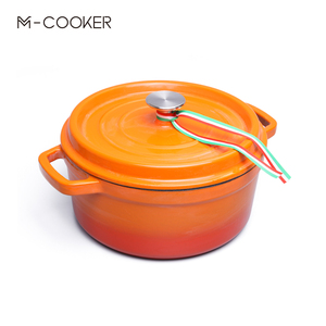 Set <span class=keywords><strong>di</strong></span> Pentole e Padelle in Ghisa Smaltata Antiaderente Stile Americano, Spessore 4,5mm, Ecologico ed Elegante, Modello 2025 - Product Image 2