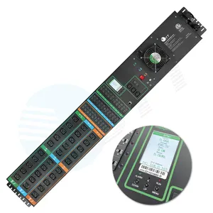 ETL PDU 144KW 200A שלושה שלבים 30 יציאת C19 שקע גבוהה כוח חכם רשת מרחוק IP ניהול LCD מתלה מטר PDU