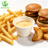 SUMKOKA Gobelet jetable de 2 oz en bagasse de canne à sucre, biodégradable et compostable, petit gobelet à sauce pour plats à emporter et traiteur