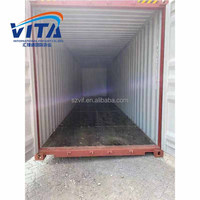 Récipient sec 40HQ d'occasion, emballage plat de 40 pieds, stockage en acier corten de Chine au Cameroun, certifié CSC 72cbm