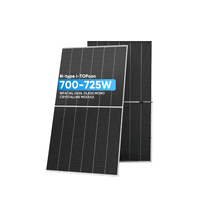 Panneaux solaires bifaciaux monocristallins à demi-cellules Trina TSM-NEG21C.20 715-740W à cadre noir Vertex S N-Type, en stock UE
