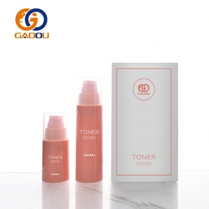 Emballage cosmétique personnalisé, logo personnalisé, crème hydratante pour la peau rose de luxe, 30 ml, 50 ml, 100 ml, flacon pompe sans air avec boîte en papier - Product Image 2