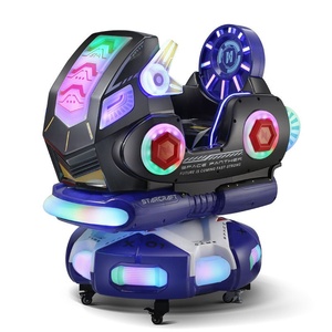 Wholesale Plastic Amusement Kiddie <b>Swing</b> Ride Coin Operated Rocking Car 3D Interactive Rotate Machine KU-11266 1. Safe and Frien - Product Image 6