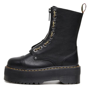Botas de Plataforma a Media Pantorrilla para Mujer, Talla Grande, de Cuero Vacuno Genuino, Zapatos Gruesos para Mujer, Botas de Tobillo Midi, Estilo Universitario - Product Image 5