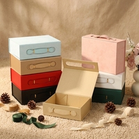 Caja de Regalo Magnética Plegable Moderna, Resistente, de Papel para Arte, en Cuero PU, Multicolor, Plegable, Rígida, con Protección UV