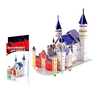 Castillo de piedra de cisne para niños, modelo de construcción, juguetes de papel 3D, construcción, nuevo - Product Image 3
