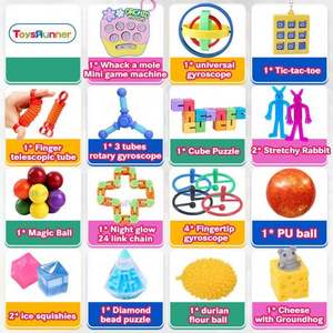 Ensemble de 33 jouets pour enfants 2024, jouets anti-stress, toupies, balles anti-stress, cordes extensibles, ensemble de jouets anti-stress pour les enfants de 8 à 13 ans - Product Image 3
