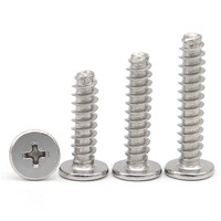 M2 M2.3 M2.6 M3 M3.5 M4 M5 M6 304 acier inoxydable profil bas Phillips Ultra mince tête plate filetage formant vis pour plastiques