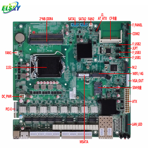 เมนบอร์ด Core I3/i5/i7 รองรับแรม DDR4 32GB 2 ช่อง, VGA, Gigabit 6LAN, 2SFP, ไฟร์วอลล์, รองรับ LGA 1151 สำหรับเซิร์ฟเวอร์, เราเตอร์, โฮสต์ - Product Image 4