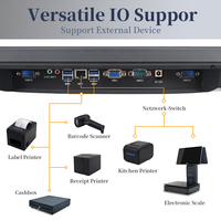 Sistema POS para Restaurantes, Pantalla Táctil, Caja Registradora, Windows 10, CPU Core I5, Resolución 1366x768 - Gilong GL-P156 para Pequeñas Empresas