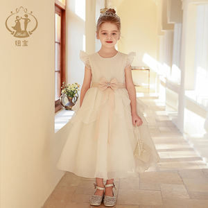 Nimble ODM marfil elegante flor niñas vestidos boda niños noche fiesta ropa princesa comunión <span class=keywords><strong>vestido</strong></span> adolescente ropa - Product Image 1
