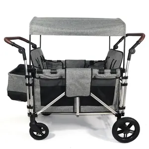 Classic 4-seater All Terrain Wagon Stroller Wagon Stroller With Mami Bags