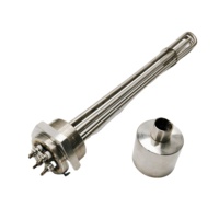 Élément chauffant tubulaire 110V 220V 380V DN42 DN50 en acier inoxydable pour générateur de vapeur