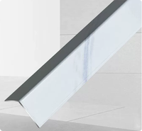 Profilé décoratif mural en alliage d'aluminium anodisé, étanche et antirouille, pour coins et bordures de plafonds et murs commerciaux et de gymnases