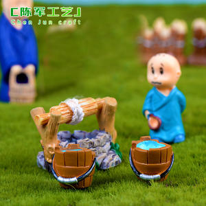 Accessoires de micro-paysage weij : pots à vin, bols, paillis, seaux à eau en bois, piments, <span class=keywords><strong>ail</strong></span>, paniers, stea - Product Image 4