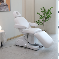Table de massage électrique pliable à 3 sections en cuir, design moderne, éponge haute densité, cadre métallique, utilisation en spa et salon, CHAOTENG