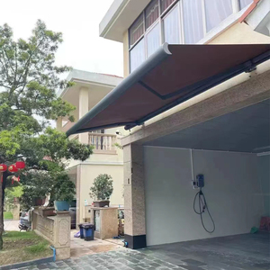Tây Ban Nha/Trung Quốc Acrylic mưa bằng chứng mặt trời bóng râm ngoài trời Manuel hoặc cơ giới nhôm gấp cánh tay có thể thu vào mái hiên - Product Image 3