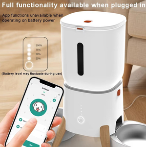 OEM 5L Automatic Pet Feeder Smart Dog Cat Food Dispenser WiFi Enabled Dual Stainless Steel Bowls with Time Settiming - Product Image 2