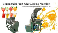 Machine à jus d'orange et de mangue aux fruits frais - Ligne de production de machines de fabrication de boissons industrielles avec acier inoxydable, personnalisable