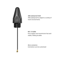Antenne à profil bas à montage par vis étanche Wifi longue portée 2.4GHz avec connecteur 1 génération et câble RG1.13