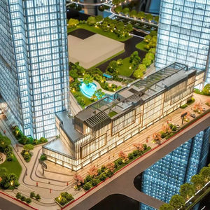 Échelle personnalisée professionnelle éclairage LED modèle de planification urbaine faisant le modèle de construction à l'échelle architecturale de bâtiment <span class=keywords><strong>immobilier</strong></span> 3D - Product Image 1