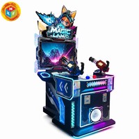 Machine d'arcade de tir à deux joueurs à monnayeur, jeu vidéo interactif de tir au pistolet pour enfants, pour aire de jeux intérieure