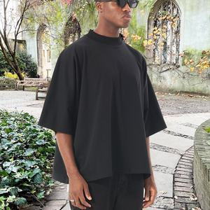 Camisetas Personalizadas Vintage de Algodón Pesado Ecológico con Estampado de Espuma de Hamburguesa y Papas Fritas, de Manga Corta, para Hombre y Mujer - Product Image 4