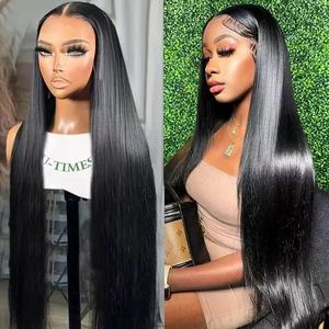 <span class=keywords><strong>Perruque</strong></span> Lace Front <span class=keywords><strong>Lisse</strong></span> Naturelle à Cuticules Alignées, Cheveux Synthétiques Soyeux de <span class=keywords><strong>26</strong></span> <span class=keywords><strong>Pouces</strong></span>, Dentelle Transparente, Résistante à la Chaleur - Product Image 2
