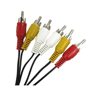 Aksesori komputer M3u ke TV kabel daya Audio Output 3 AV Video konverter M3u untuk kabel TV pintar